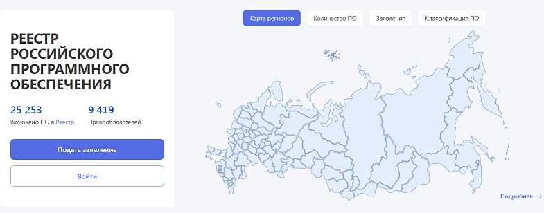 VIKON в Реестре российского ПО